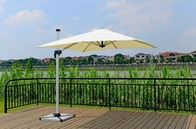 2.5M Deluxe Rome Aluminum Patio Umbrella Outdoor Offset Umbrella Granite Stand supplier