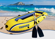 Yellow Beach Tripper PVC Inflatable Boat , Inflatable Rib Boats For Water Sport supplier