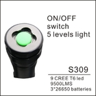 7500LM High Brightness LED Camp Lamp , T6 9 Cree LED Flashlight Torch supplier