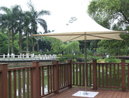 Stainless Steel Iron Base Double Patio Umbrella Waterproof Middle Pole Deck Parasol supplier
