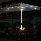 Solar LED Light Canopy Patio Umbrella 1.5M Garden Sun Shades Parasols supplier
