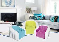 Amazing Colored Inflatable Sofa Chair Flocking PVC Material 74X74X64 cm supplier