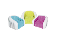 Amazing Colored inflatable sofa chair Flocking Inflatable Outdoor Furniture PVC 74X74X64Cm supplier