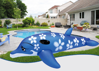 Outdoor Custom PVC Inflatable Swimming Baby Floater Colorful Large Inflated Dolphin Design Pool Toy Relax Air Bed supplier