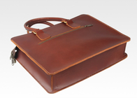 Messenger Cowhide Hard Art Leather Laptop Briefcase Notebook Carrying Case Luxury Handbag supplier