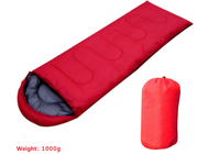 Small Comfortable Hooded Thermal Sleeping Bag 4 Season Blue Red Color 210X75 CM supplier