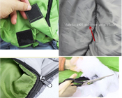 Compact Green Lightweight Backpacking Sleeping Bag Envelope Pouch Design supplier
