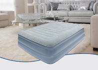Light Blue Deluxe Sleeping Air Bed Inflatable Queen Size Air Mattress Eco Friendly supplier