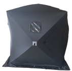 147*147*165CM Ice Shelter Ventilated Black 150D Polyester For Outdoors Camping supplier