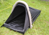 PU Coated 190T Polyester Double Layer Outdoor Camping Tents 1-Person Waterproof Black supplier
