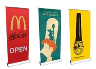 Outdoor Advertising Flag Polyester Promotional Retractable Display Sublimation Printing Roll up Banner 80*200cm supplier