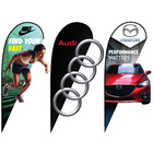 Outdoor Advertising Flag High Quality Custom Promotion Doublde Side Printing 3D Car Window Polyester Teardrop Banner supplier