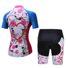 Popular Female Style Outdoor Cyclist's Clothing Cool Dry Beathable Anti-Sweat Polyester Riding Bike Jersey Suits supplier