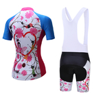 Popular Female Style Outdoor Cyclist's Clothing Cool Dry Beathable Anti-Sweat Polyester Riding Bike Jersey Suits supplier