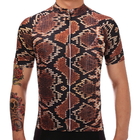 Outdoor Cyclist Clothing Suits Fashion Custom Snakeskin Design Polyester Dry Fit Breathabl Sportswear Riding Jersey supplier