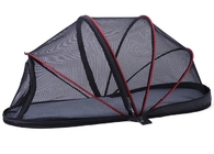 Fashion Lightweight Foldable Ventilation Top Quality Nylon Mesh Cozy Pet Tent Black Color 40*41*82cm supplier