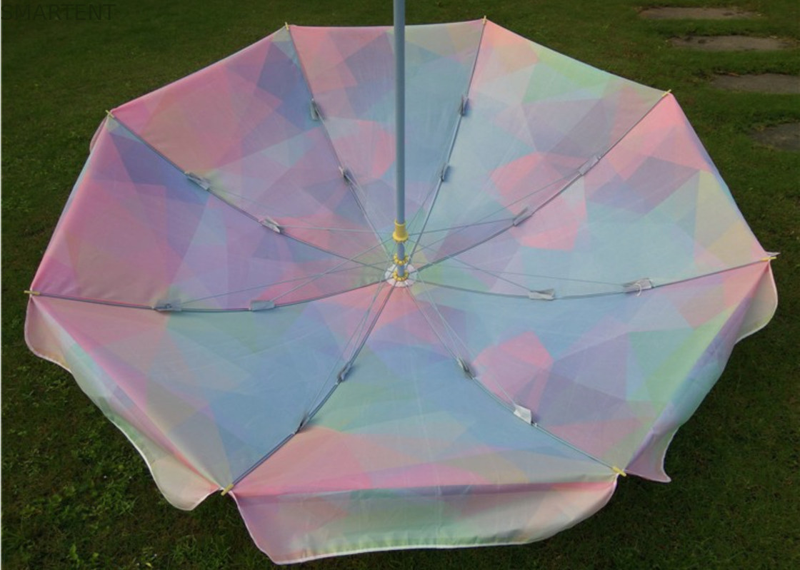 Beautiful 120CM Advertising Multi Color Patio Umbrella 48 Inch 190T