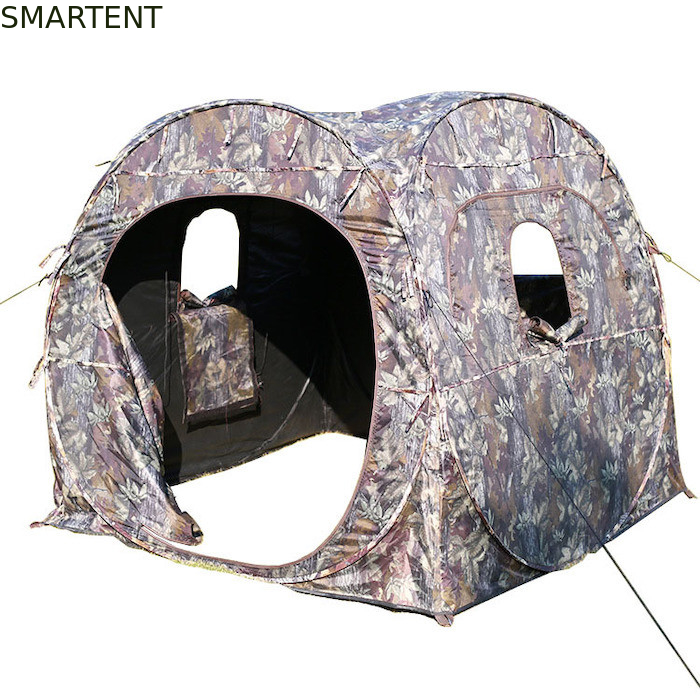 190T Polyester Quick Open Hunting Tents With 1 - 2 Doors Single Layer Structure supplier