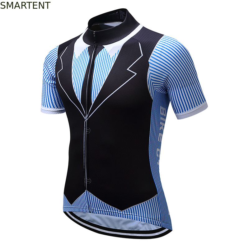 Outdoor Cyclist's Clothing Riding Jersey Cycling Wear Racing Men Maillot Ciclismo Anti-Sweat Polyester Sport T-shirt supplier
