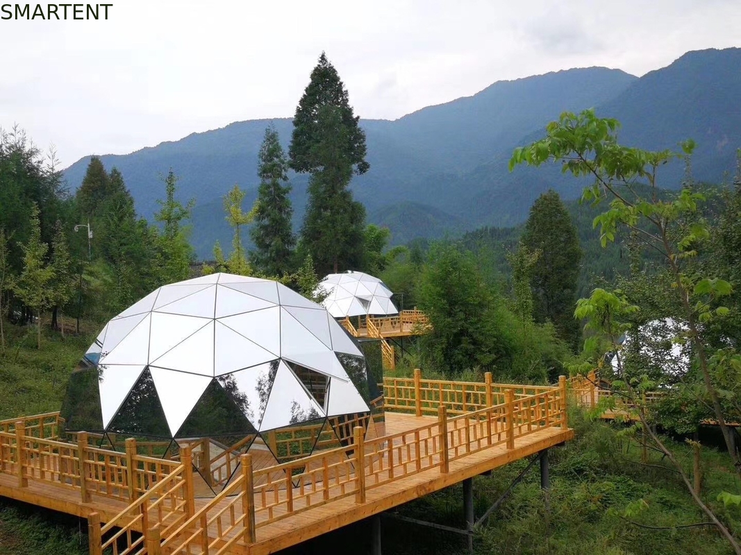 Outdoor Modern Custom Design Luxurious Aluminum Frame Ball Tent Glass Dome Star Canopy Diameter 3M supplier