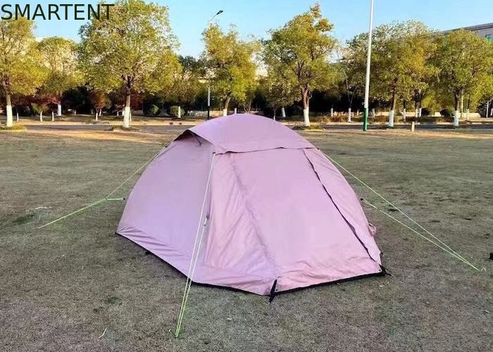 Camping Pink Inflatable Pole Tent PU3000mm Inflatable Tent 3 Person supplier