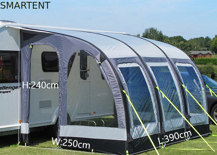 390X250X240CM Car Roof Side Awning Gray 300D Oxford Air Caravan Rw Car Side Awning Tent supplier