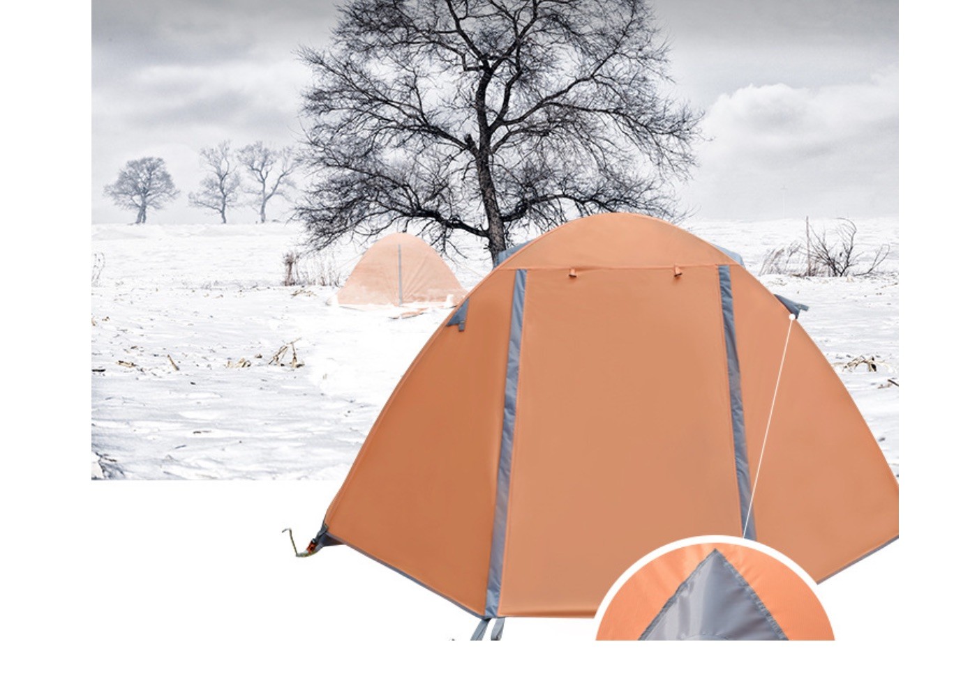Best Festival Cosy Camping Tent 210*150*120cm Orange Color 210D