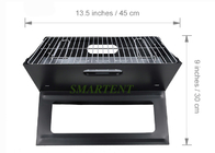 Black Steel Cool Camping Punch Press Stamping 45cm Dia Portable Folding Charcoal Barbecue Grill supplier