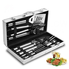 BBQ Accessories 10PCS 304 Stainless Steel Bbq Grill With Aluminum Case supplier