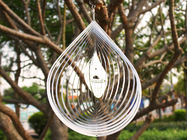 Silver Etching SS Water Droplet 3D Wind Chimes Electric Plating supplier
