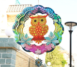 Owl Nordic Style Stainless Steel Rotating Wind Spinner Thickness 0.5mm supplier