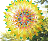 Bright Flower Stainless Steel Garden Wind Spinner Creative Nordic Style supplier