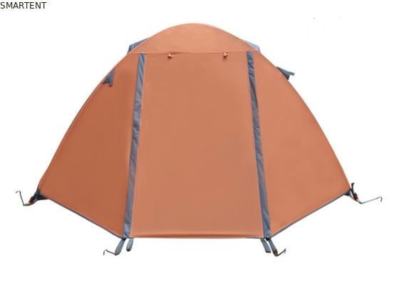 Easy to Assemble Outdoor Camping Tents 210*180*130CM Orange 190T Polyester PU2000MM Aluminum Pole Tent supplier