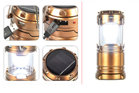 Solar Panel rechargeable led camping lantern Portable Light Camping ABS Shell supplier