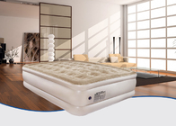 Comfortable Relax Flocked Air Bed Twin Double Airbed With Built In Pump Custom Raised supplier