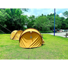 PU Coated Cotton Canvas Camping Pop Up Tent Outdoor Waterproof 3000 X 150 X 100CM supplier