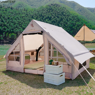Outdoor Camping Tents Thickened Beige Cotton Rain Proof Inflatable Tent for Family Camping and Outdoor Adventures supplier