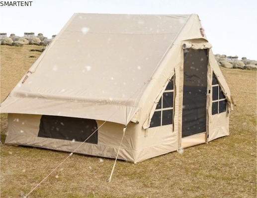 Outdoor Camping Tents Thickened Beige Cotton Rain Proof Inflatable Tent for Family Camping and Outdoor Adventures supplier