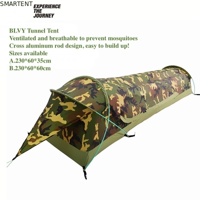 230*60*35CM Outdoor Camping Tents Portable Camo Tunnel Tent for 1-2 People Waterproof and Easy to Carry supplier