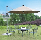 Aluminum 150cm Double Patio Umbrella Beach Sunshade Umbrella Remote Control Parasol supplier