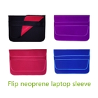 Unique Neoprene PC Laptop Sleeve Bags 17 Inch Flip Style With Elastic Band supplier
