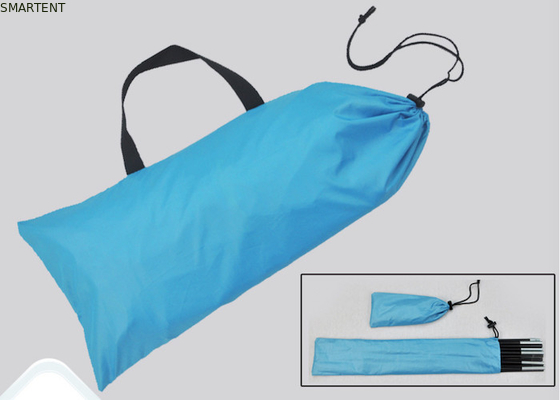 Blue Silver Coated 4-Person 210*210*130CM Polyester Beach Awning Outdoor Camping Tents with UV Waterproof Protection supplier