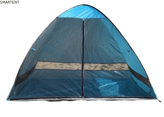 210*120*130CM Blue Silver Coated Polyester Outdoor Camping Beach Pop Up Tents supplier