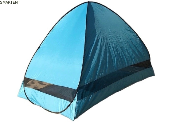 210*120*130CM Blue Silver Coated Polyester Outdoor Camping Beach Pop Up Tents supplier