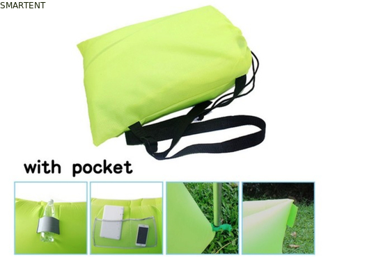 Outdoor Neon Waterproof Ripstop Nylon 260x70cm Mountain Sleeping Bags Beach Inflatable Lazy Air Sofa supplier