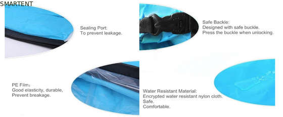 Outdoor Neon Waterproof Ripstop Nylon 260x70cm Mountain Sleeping Bags Beach Inflatable Lazy Air Sofa supplier