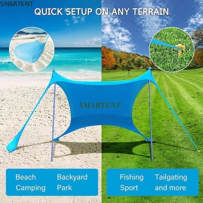 Spacious 210*150*170CM Leica Polyester Outdoor Camping Tents for Beach and Camping supplier