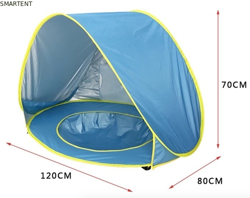 Waterproof and UV Resistant Outdoor Camping Tents 190T Silver Coated Polyester Pop Up Baby Play Tent supplier