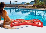 PVC Custom Floating Beer Pong Tables Air Mats , Inflatable Beer Pong Table For Pool supplier