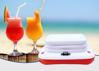 PVC Inflatable Beach Cooler 0.40mm Inflatable Outdoor Furniture White Red supplier